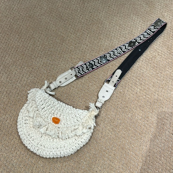 Free People Macrame Half Moon Bag - Picture 2 of 6